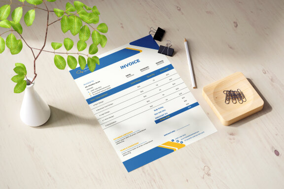 Corporate Invoice Design Template