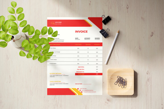 Corporate Invoice Design Template