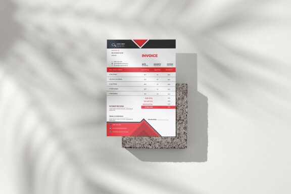 Corporate Invoice Design Template