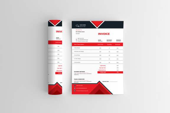Corporate Invoice Design Template