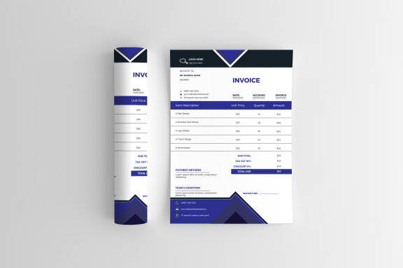 Corporate Invoice Design Template