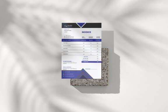 Corporate Invoice Design Template