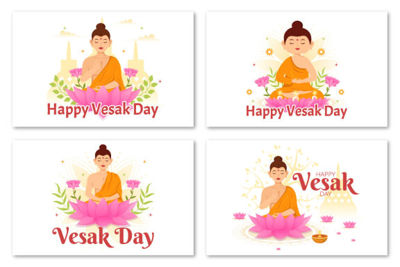 13 Vesak Day Celebration Illustration