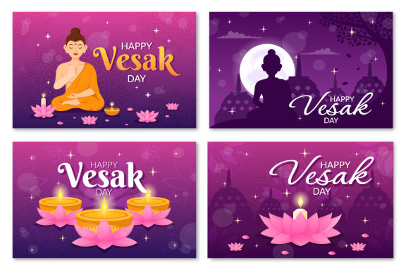 13 Vesak Day Celebration Illustration