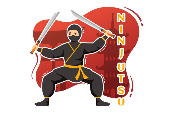 8 Ninjutsu Ninja Shinobi Illustration