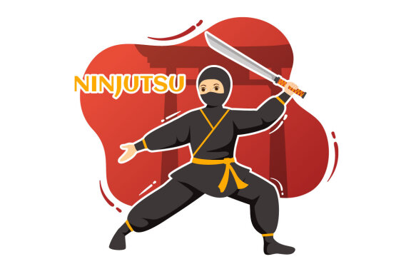 8 Ninjutsu Ninja Shinobi Illustration