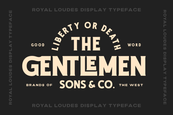 Royal Loudes - Display Font