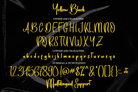 Yellow Black FREE Font