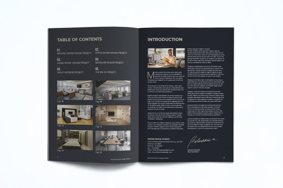 Interior Design Portfolio Template
