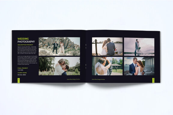 A5 Photography Portfolio Template