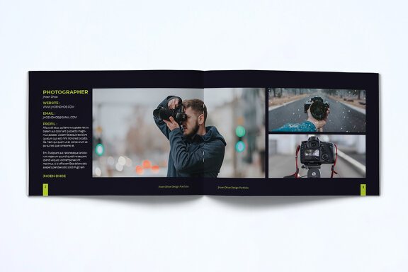 A5 Photography Portfolio Template