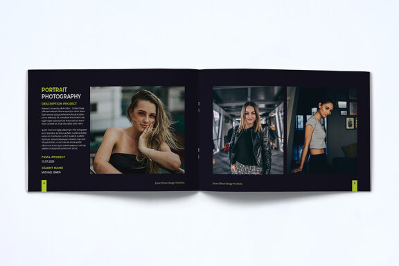 A5 Photography Portfolio Template