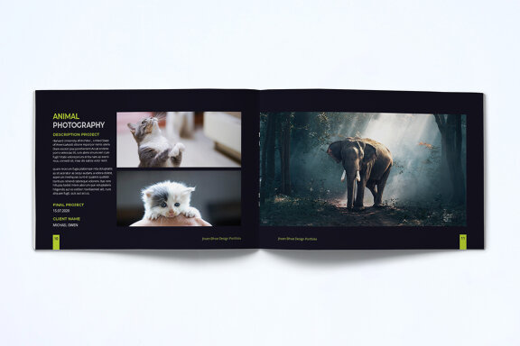A5 Photography Portfolio Template