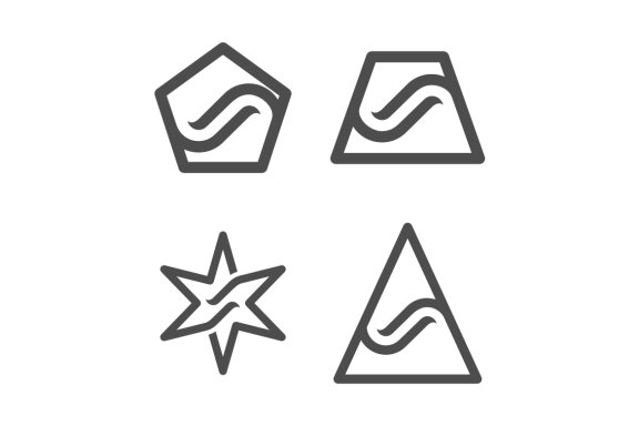 Polygon Trapezoid star triangle - Free Logo Shapes