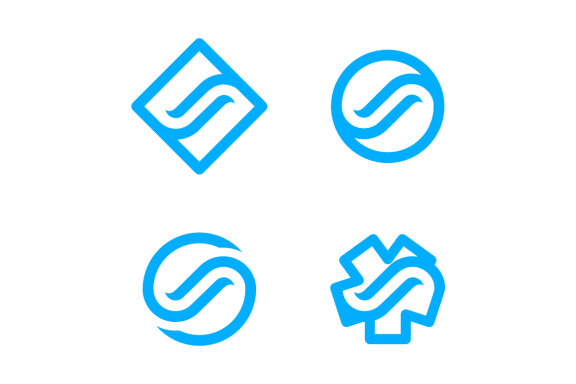 Diamond ring S Star square - Free Logo Shapes