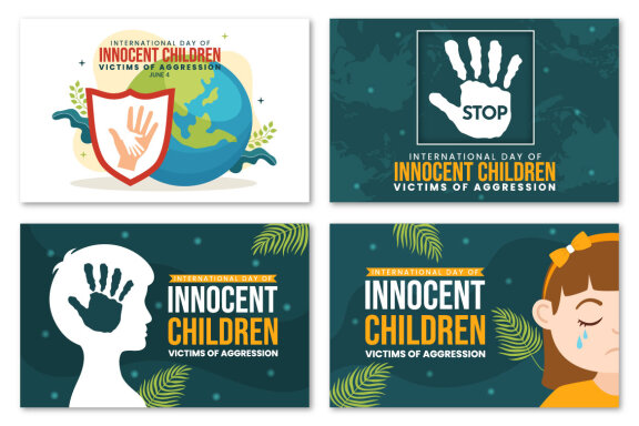 12 International Day of Innocent Children Victims of Aggression Illustration