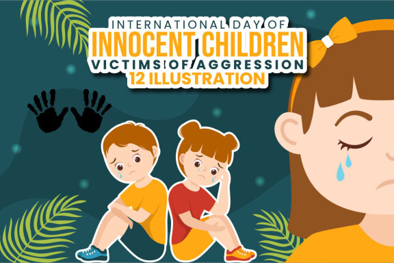 12 International Day of Innocent Children Victims of Aggression Illustration