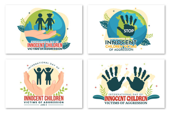 12 International Day of Innocent Children Victims of Aggression Illustration