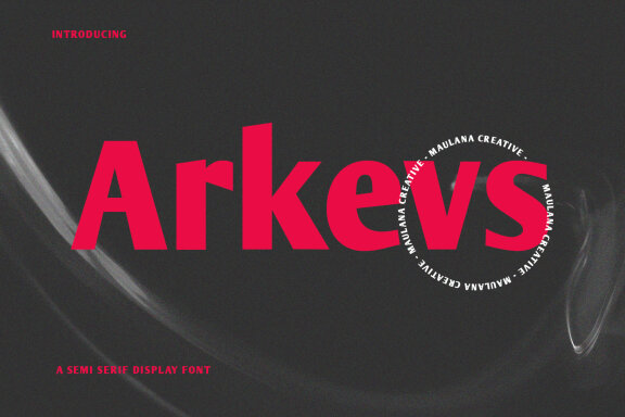 Arkevs Semi Serif Display Font