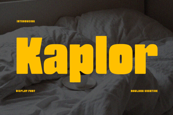 Kaplor Display Font