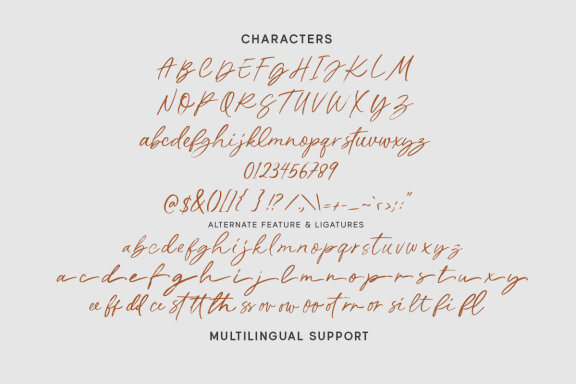 Aurelia Michelle - Handwritten Brush Font