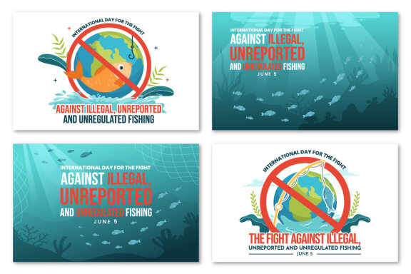 10 International Day for the Against Illegal Fishing Illustration