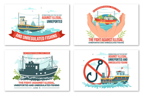 10 International Day for the Against Illegal Fishing Illustration