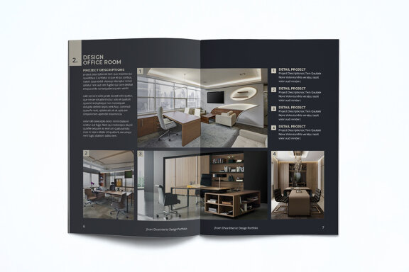 A5 Interior Portfolio Template