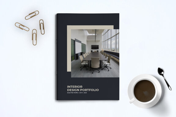 A5 Interior Portfolio Template