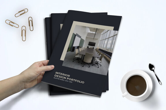 A5 Interior Portfolio Template