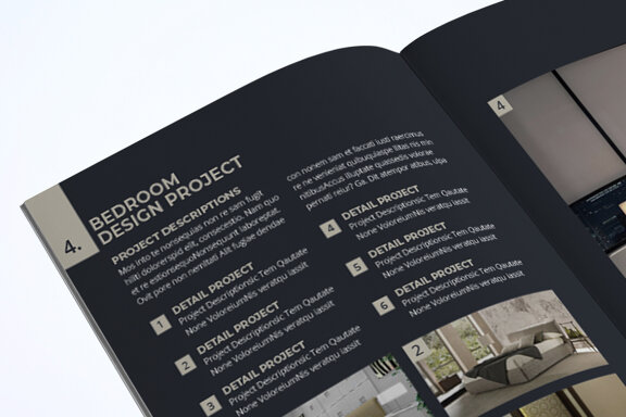 A5 Interior Portfolio Template