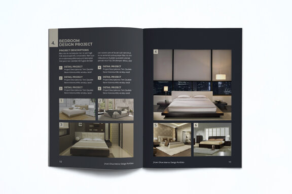 A5 Interior Portfolio Template