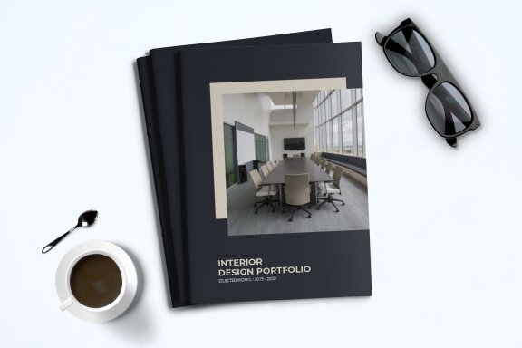 A5 Interior Portfolio Template