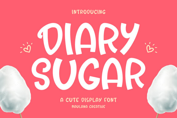 Diary Sugar Cute Display Font