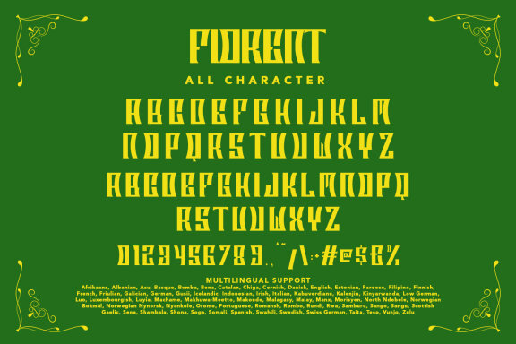 Fiorent Display Typeface Font