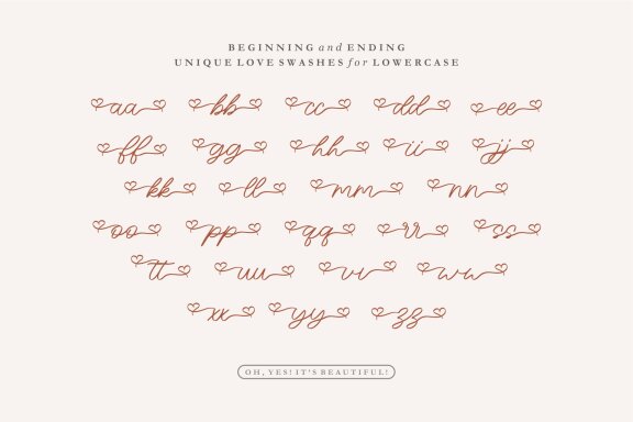 NCL BIQUE KISTY - Love Swash Script