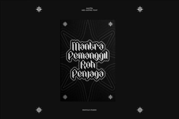 MANTRA - Neo Gothic Font