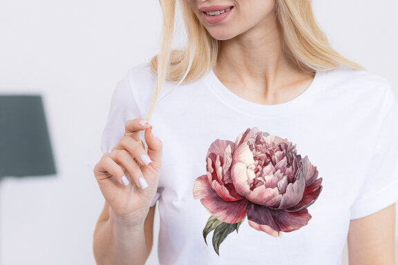 Peony Botanical Floral Collection