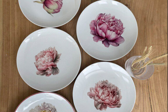 Peony Botanical Floral Collection