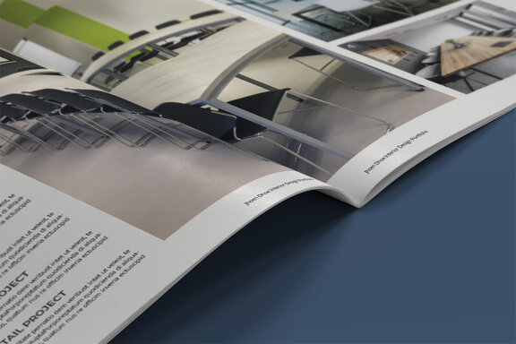 A5 Minimal Portfolio Interior Design Template