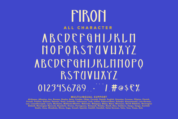 Firon Display Typeface Font