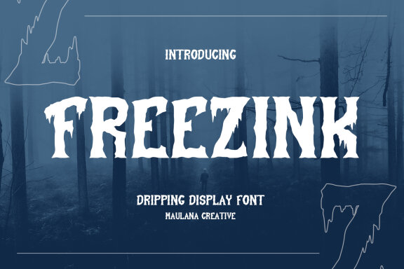 Freezink Dripping FREE Font Halloween