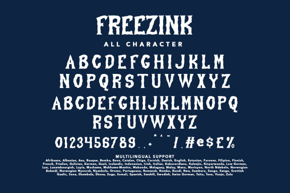 Freezink Dripping FREE Font Halloween