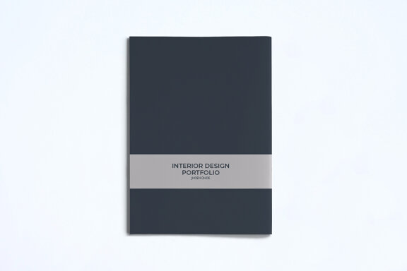 A5 Modern Interior Design Portfolio Template