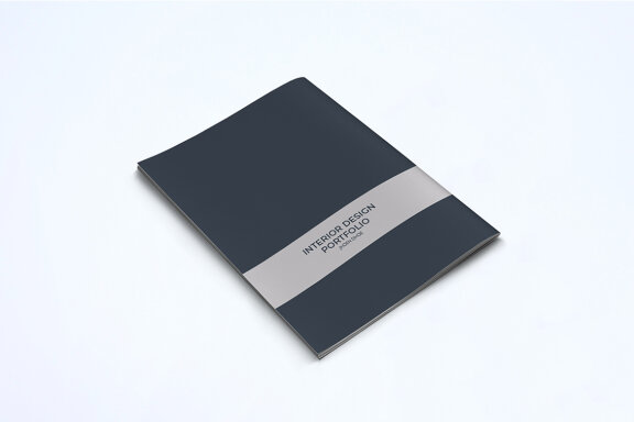 A5 Modern Interior Design Portfolio Template