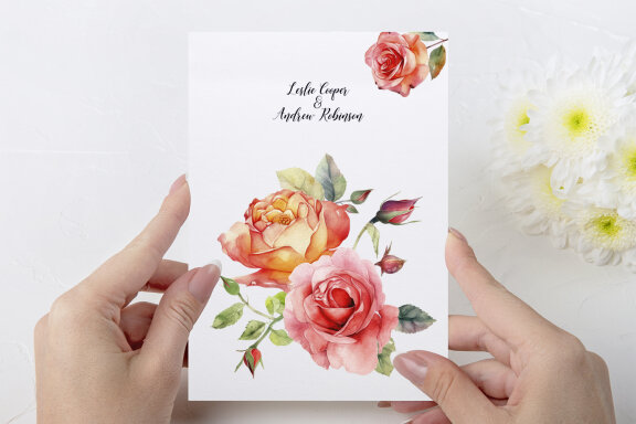 Roses clipart, Watercolor floral clipart 