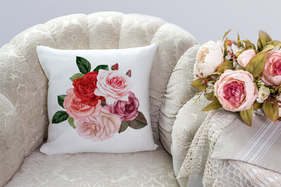 Roses clipart, Watercolor floral clipart 
