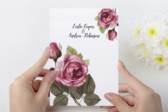 Roses clipart, Watercolor floral clipart 