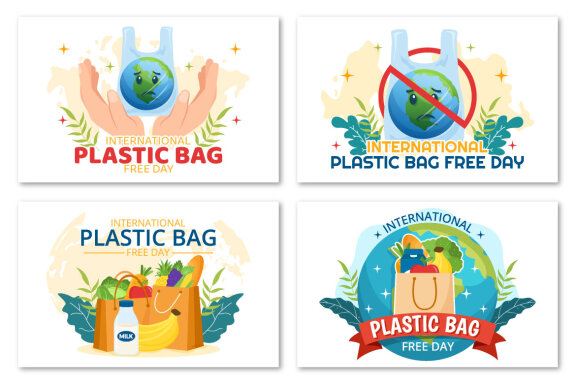 13 International Plastic Bag Free Day Illustration
