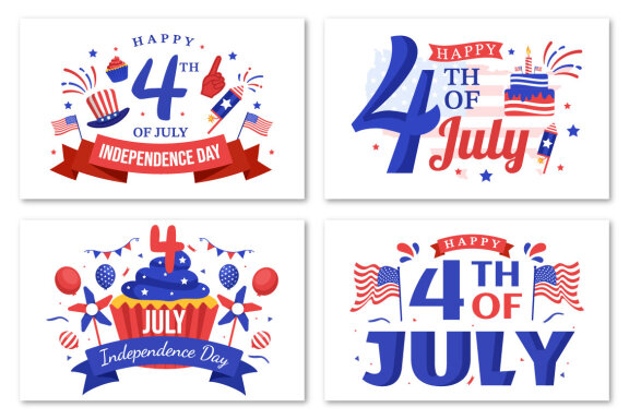 4th of July Independence Day USA Illustration
